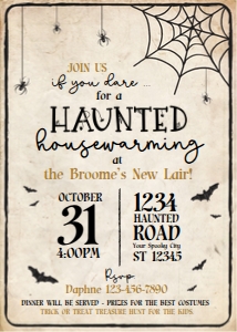 haunted housewarming-invite design preview