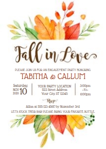 fall in love-engagement party design preview