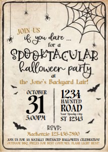 spooktacular halloween party design preview