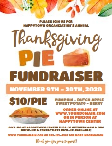 thanksgiving pie fundraiser design preview