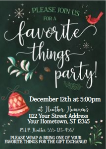 favorite things party-green plants design preview