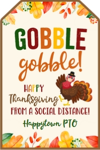 gobble gobble-social distance design preview