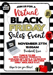 virtual black friday sales event design preview