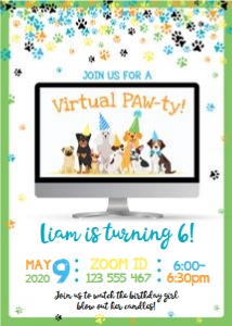 virtual paw-ty-paw confetti-green design preview