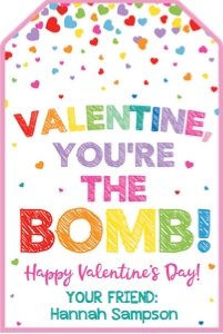 valentine-youre the bomb-rainbow-white design preview