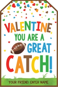 valentine-great catch football design preview