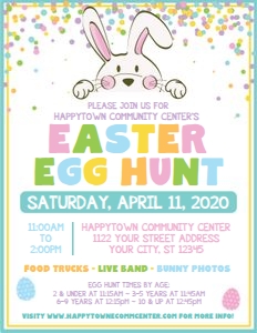 egg hunt-white-peeking bunny design preview