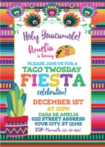 fiesta serape invite w cactus and taco-floral design preview