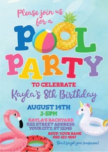 pool party design preview
