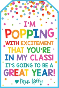 popping excitement in my class tag-white design preview