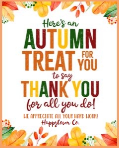 autumn treat-sign design preview
