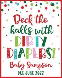 deck the halls with dirty diapers-confetti design preview