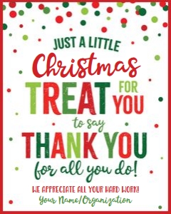 christmas treat for you-red-sign design preview