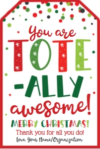 tote ally awesome-christmas confetti design preview