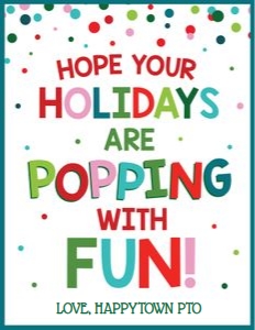 holidays popping with fun-sign design preview