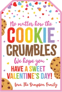 cookie crumbles-sweet vday-rainbow design preview