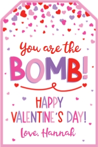 youre the bomb-white-red pink design preview