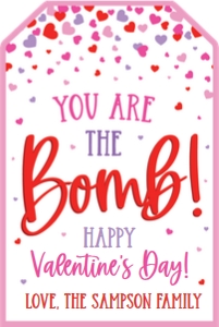 youre the bomb-white-red pink2 design preview