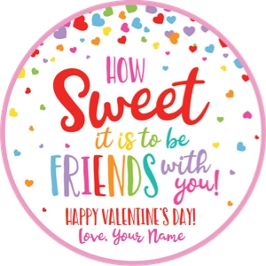 how sweet it is to be friends with you-vday-rainbow-round design preview