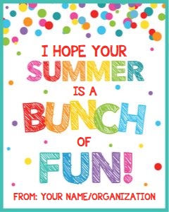 summer is a bunch of fun-teal-sign design preview