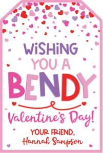 bendy valentine-white-red pink design preview