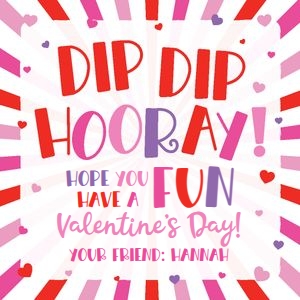 dip dip hooray-red pink starburst sq: dip dip hooray-red pink starburst sq