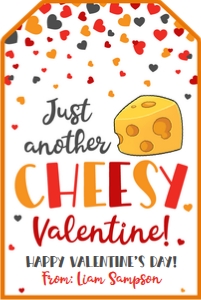 cheesy valentines day-confetti hearts design preview