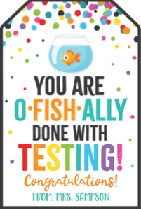 ofishally done with testing-white-rainbow confetti design preview