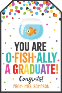ofishally graduate-white-rainbow confetti design preview