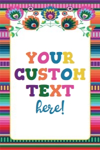 Serape Sign-Floral design preview