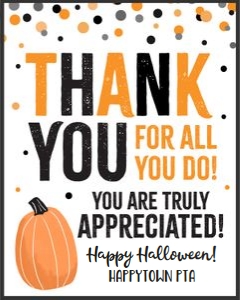 thank you appreciate-halloween-sign design preview