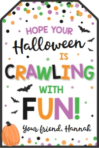 halloween crawling with fun-colorful-tag design preview