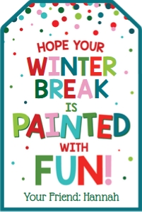 painted with fun-winter break design preview