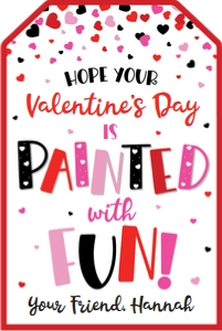 painted with fun-valentines day-redpinkblack design preview