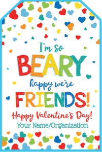 beary happy friends-blue design preview