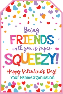 being friends with you is squeezy valentine-pink design preview