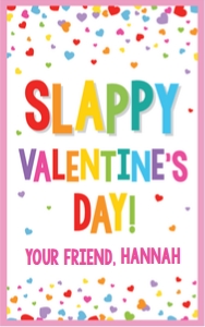 valentine-slappy-rainbow hearts-white-pink design preview