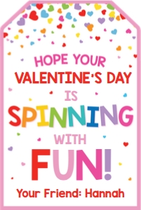 spinning with fun-vday-rainbow pink design preview