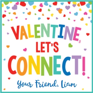 valentine-lets connect-teal-3.5 square-hearts design preview