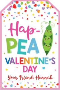 hap PEA vday-rainbow pink design preview