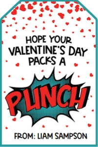 valentine-packs a punch-comic-white-editable design preview