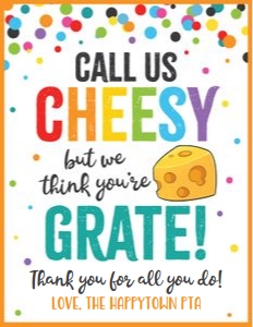 call us cheesy youre grate-white-rainbow confetti-sign design preview
