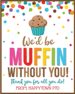 muffin without you-white-rainbow confetti-sign design preview