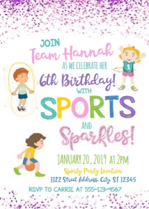 sports and sparkles design preview