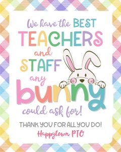 best teachers and staff any bunny-pastel plaid design preview