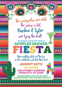 wedding shower-margartitas salsa-tying knot-EDITABLE design preview