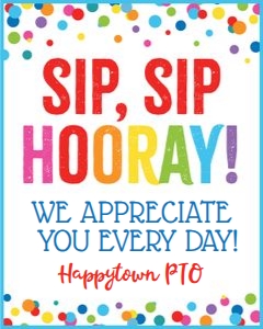 sip sip hooray appreciate sign-colorful confetti design preview
