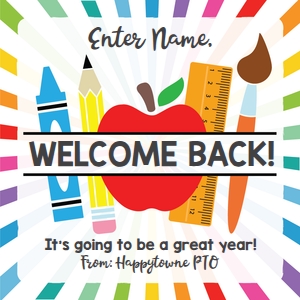 welcome back school-colorful starburst design preview