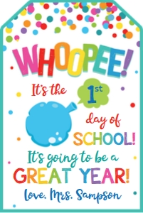 whoopee 1st day of school-teal design preview