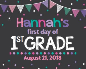 editable fdos-PPT bunting and dots design preview